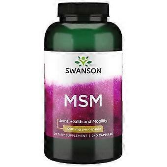 Swanson Vitamins MSM, 1, 000 Mg, 240 Caps (Pack of 1)