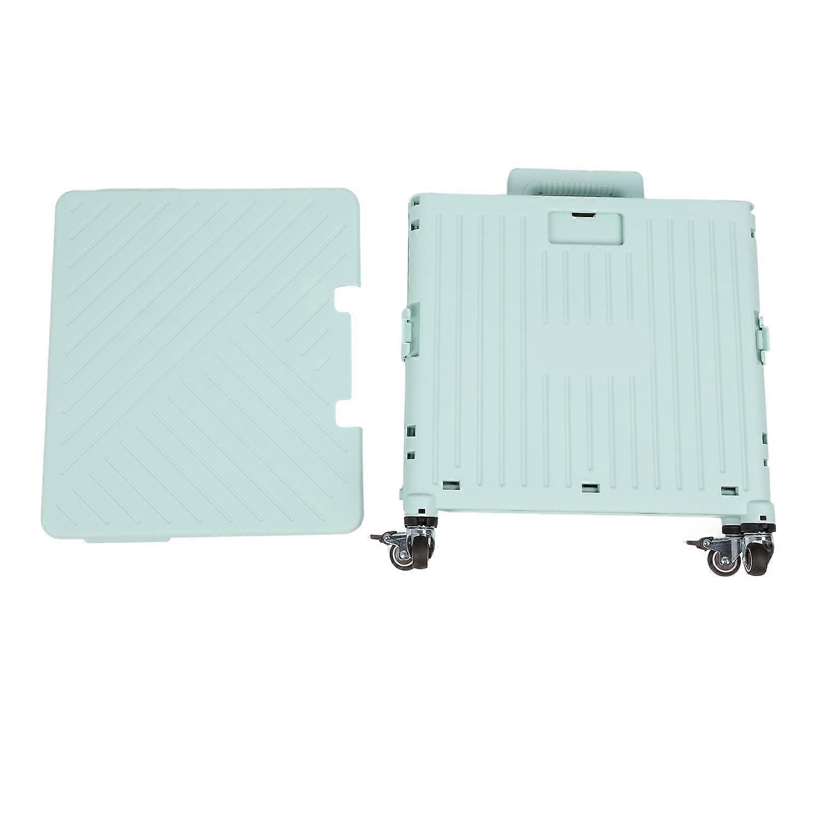 Folding Utility Cart Telescoping Handle Versatile Convenient Storage Portable Rolling Crate Handcart with Wheels for Outdoor