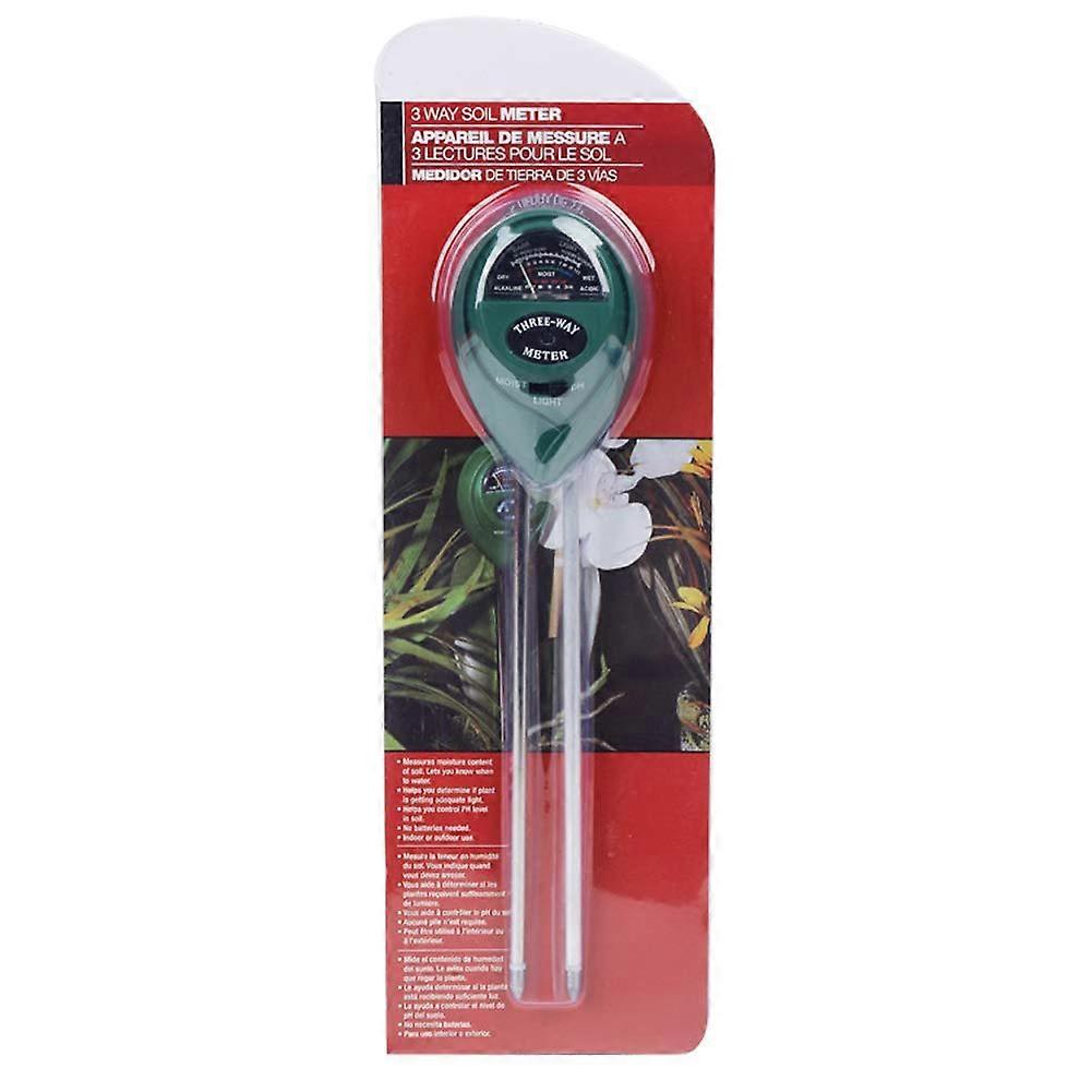 Soil pH Meter, 3-in-1 Soil Testing Kit with Moisture, Light and PH Tester for Plant