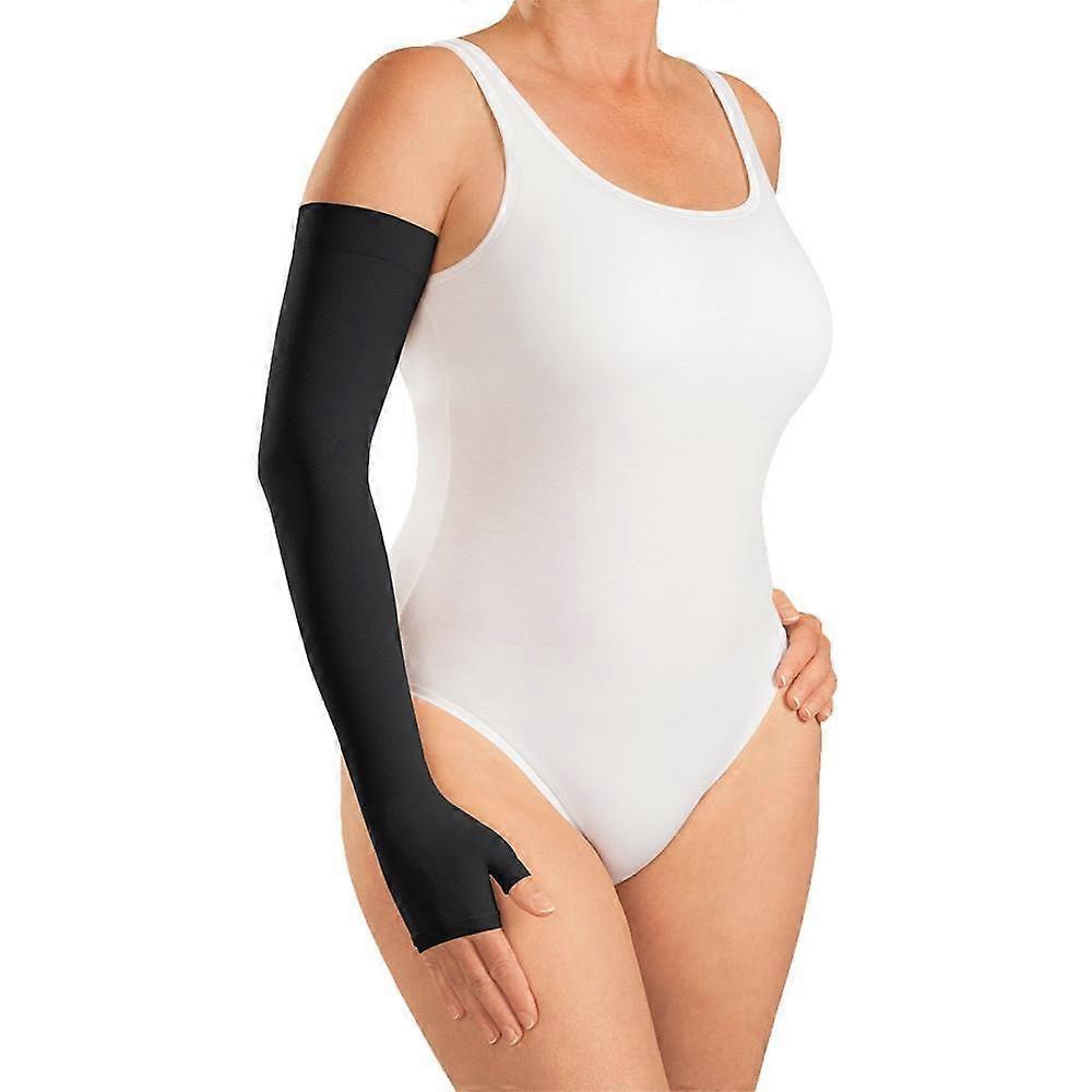 Harmony Lymphedema Compression Arm Sleeve And Gauntlet With Silicone Band Available Sizes Nylon Spandex Blend