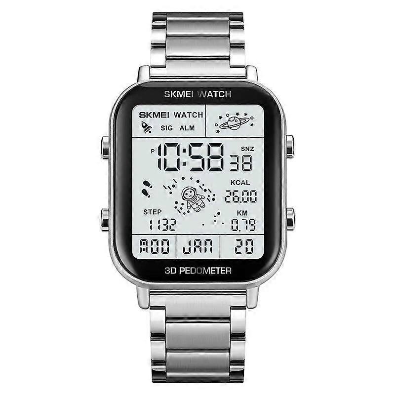 Back Light Display Sport Pedometer Mens Digital Watch