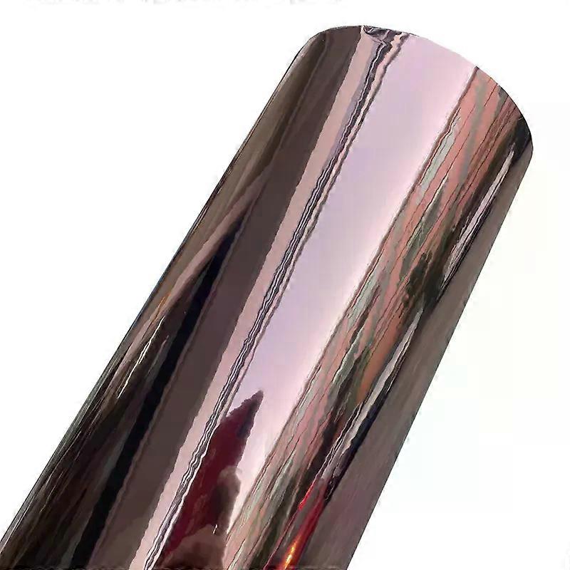 פרימיום נמתח כרום מראה רוז זהב ויניל לעטוף גליל עצמי דבק מדבקות רכב עטיפה