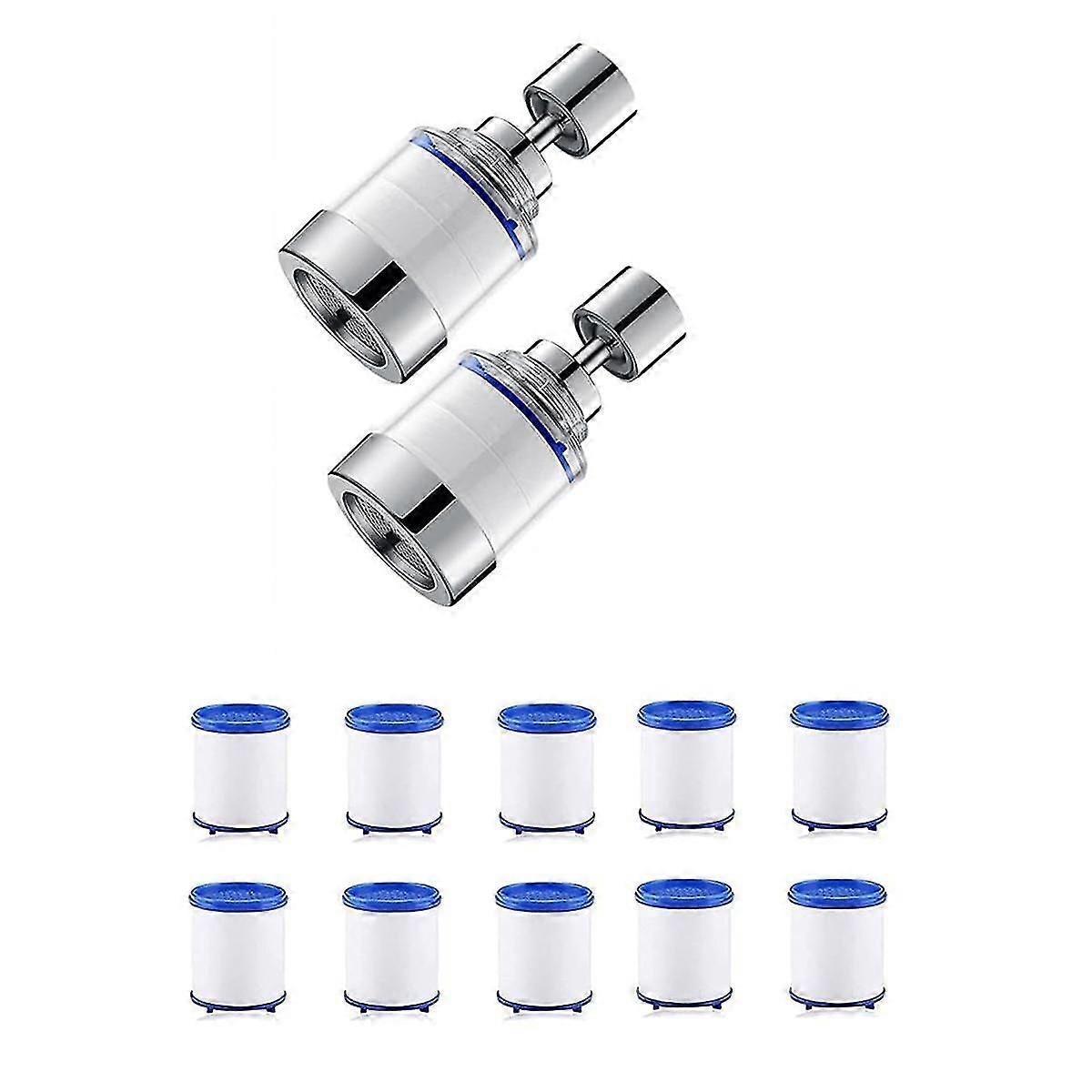 Bathroom Sink Filter, Faucet 360 Degree Rotating Filter Purifier Kitchen Tap Filtration Removes Chl