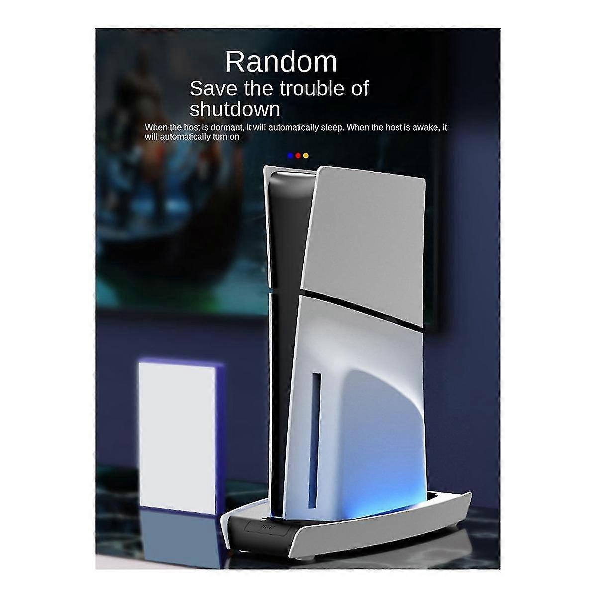 IINE Thin Console Streamer Base Console Éclairage Console Support Fixe avec Lumière Ambiante RBG pour Slim