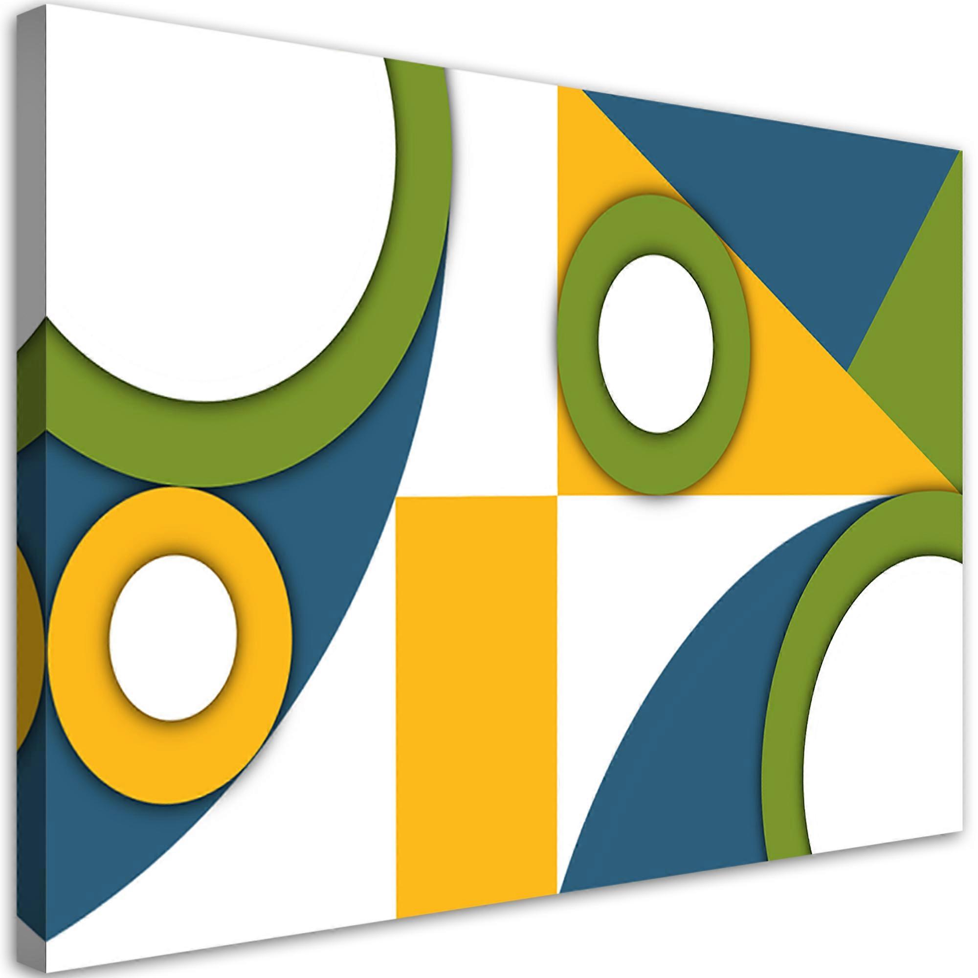 Impression sur toile, Formes géométriques abstraites - 120x80