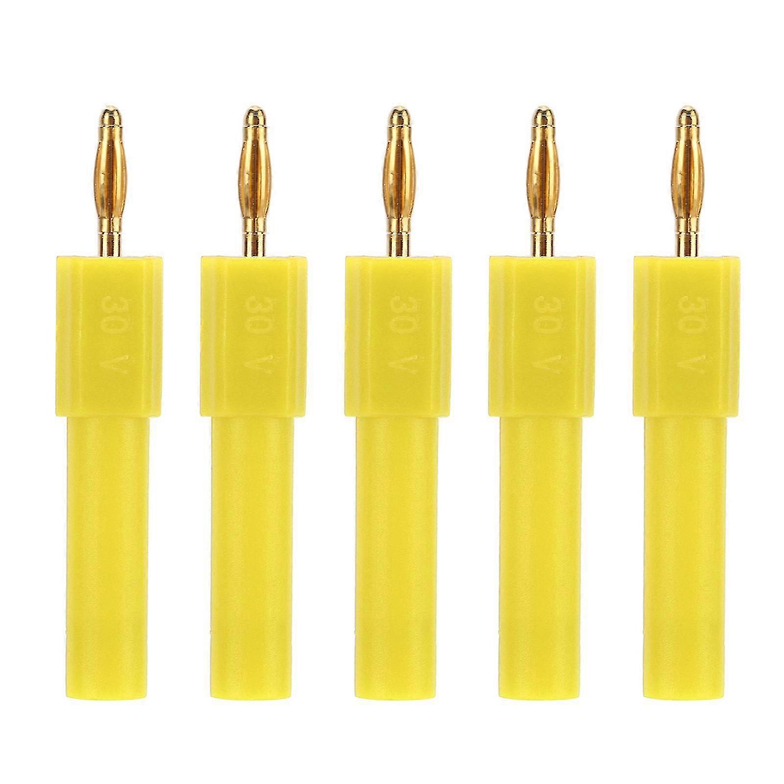 5Pcs Convert Banana Plug Strong Connectivity Good Conductivity 2mm to 4mm Conversion Banana Plug x