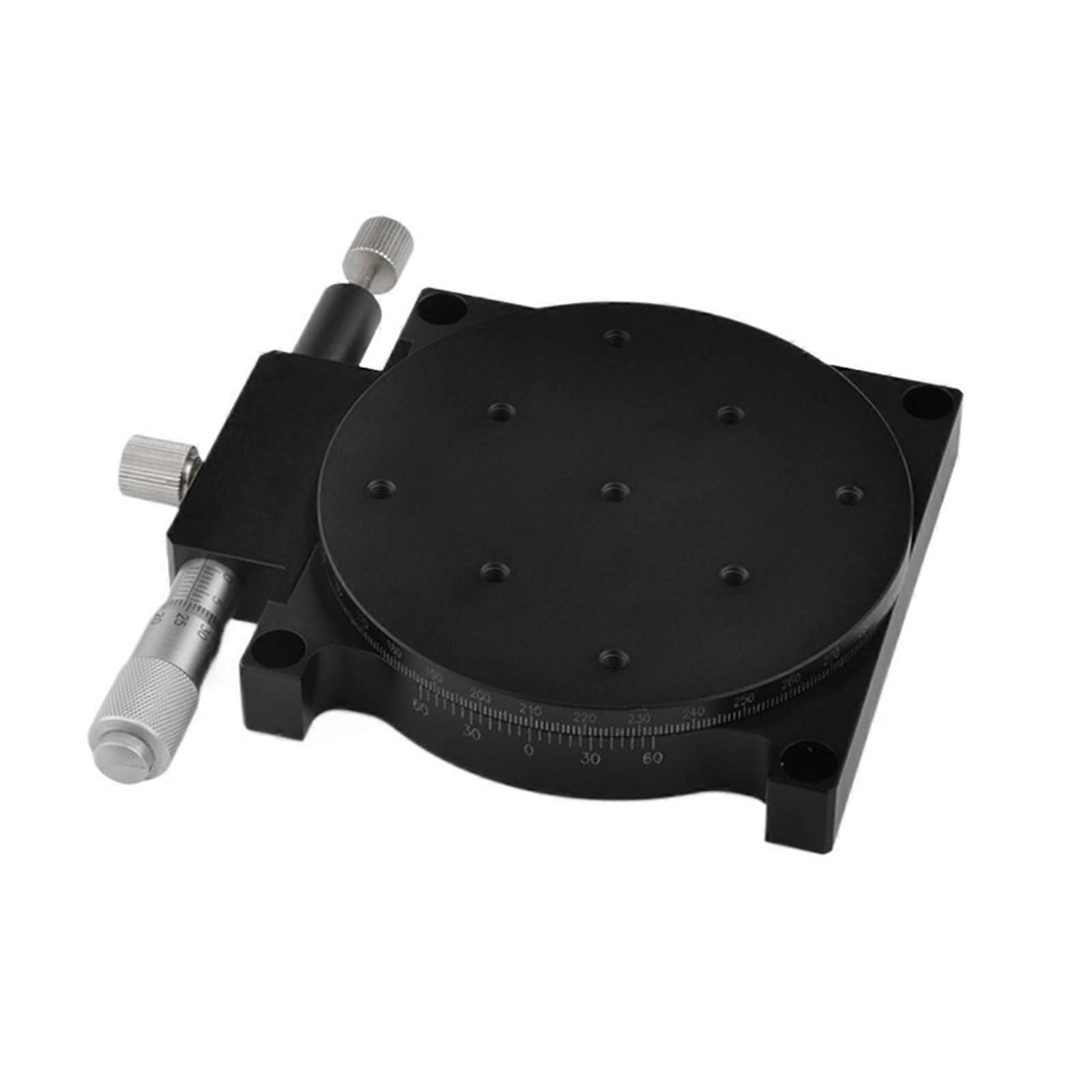 R Axis 60mm Manual Rotating Platform Sliding Stage with Precision Bearings, Load Capacity 29.4N, Model RS60-L