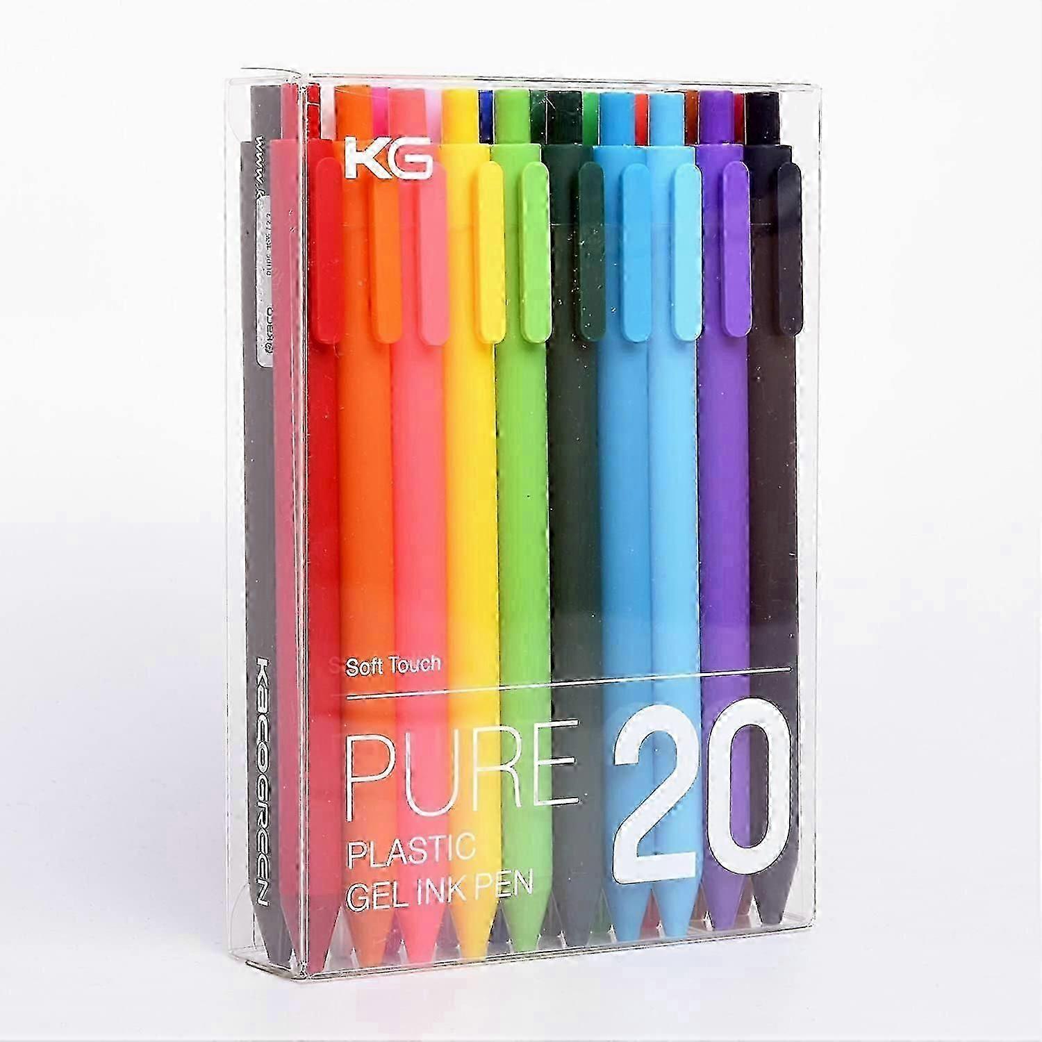 Retractable Gel Pens, 20 Assorted Colors  .