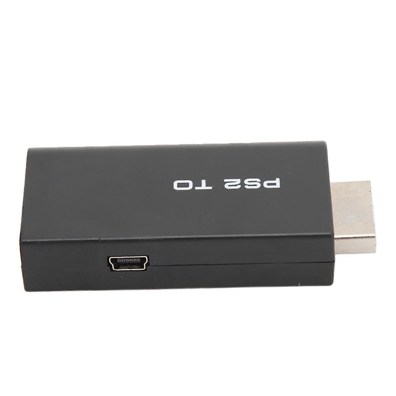 For PS2 to HD Converter 5V 1080P ABS for PS2 to HD Multimedia Interface Adapter for Console Monitor Television