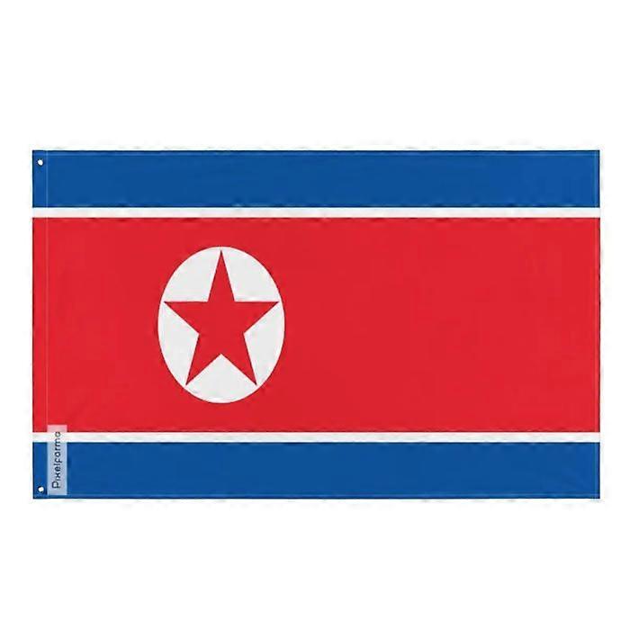 North Korea Flag – 120 x 180 cm – Polyester – Iron Eyelets – Durable
