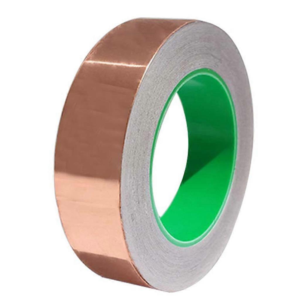 Copper Foil Tape Double-Sided Conductive Adhesive for Crafts EMI Shielding Grounding Glue 4mm/5mm/10mm/20mm/30mm/50mm