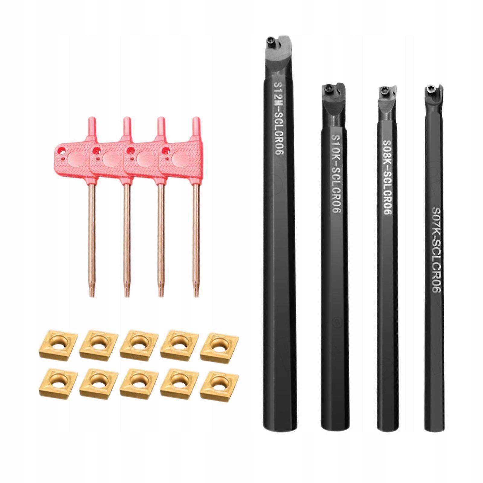 4x Lathe Boring Machine With 4 Pcs T8 Wrench