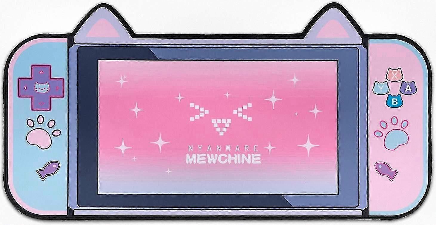 Cute Cat Ear Mouse Pad - Non-Slip Rubber Base for Keyboard and Mouse, Suitable for Gaming, Writing or Working from Home, Perfect Home Automa