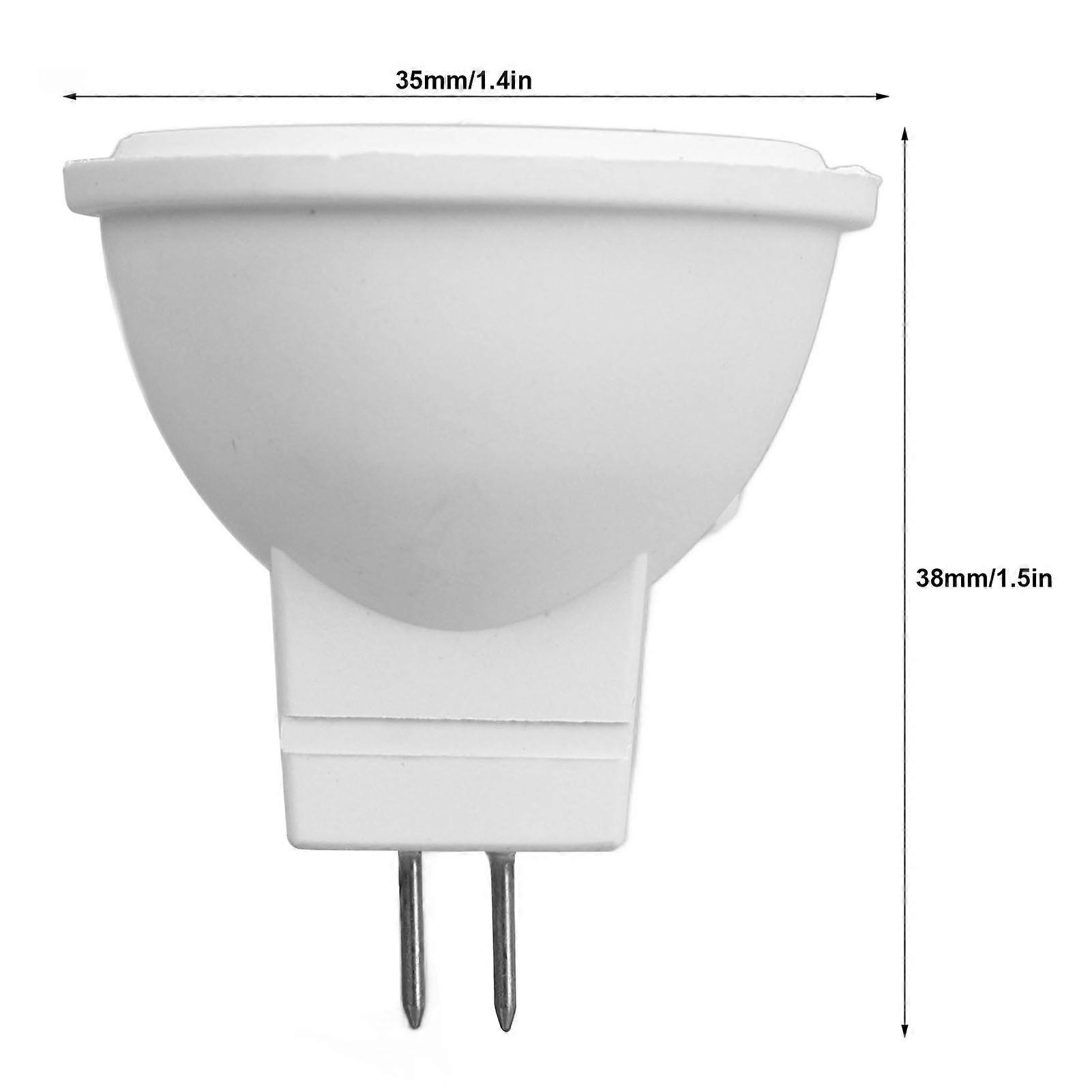 3W MR11 GU4 LED Bulbs 12V - Warm White 3000K G4 Bi-Pin Spotlights (2-Pack)