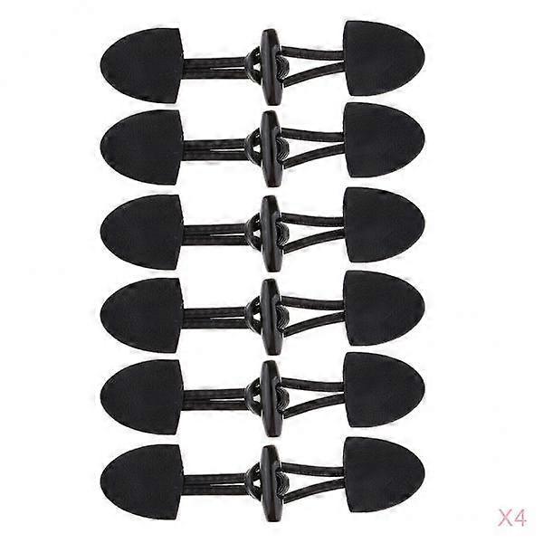 24 Pairs Sew-On Toggles Closure with Horn Button for Coat Jakcet