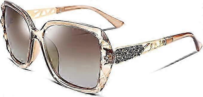 Women's square sunglasses frame tea frame tea piece