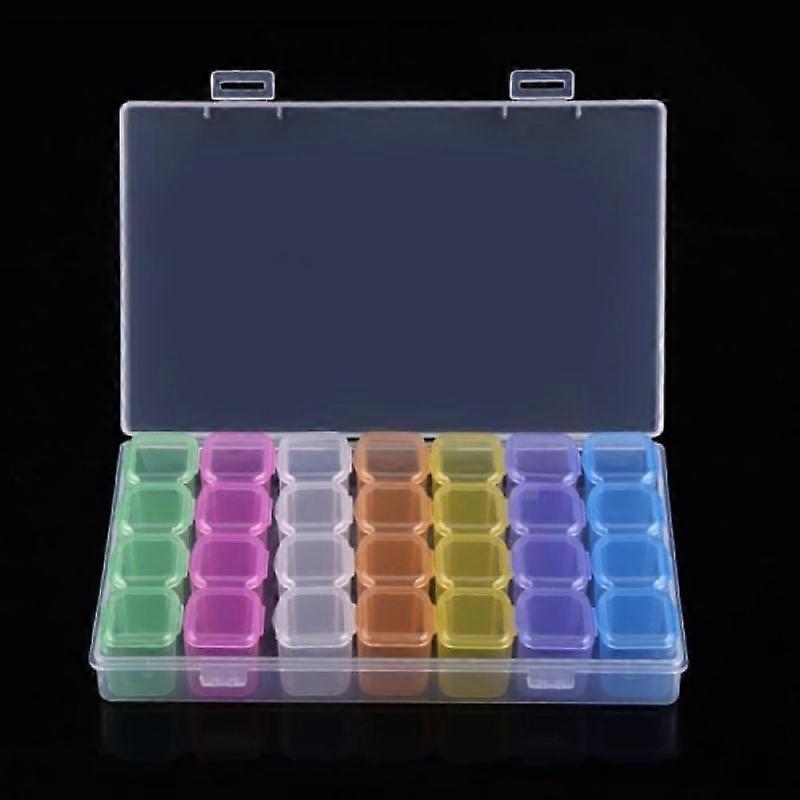 28-Slots diamond painting clear storage box - Storage box multicolour