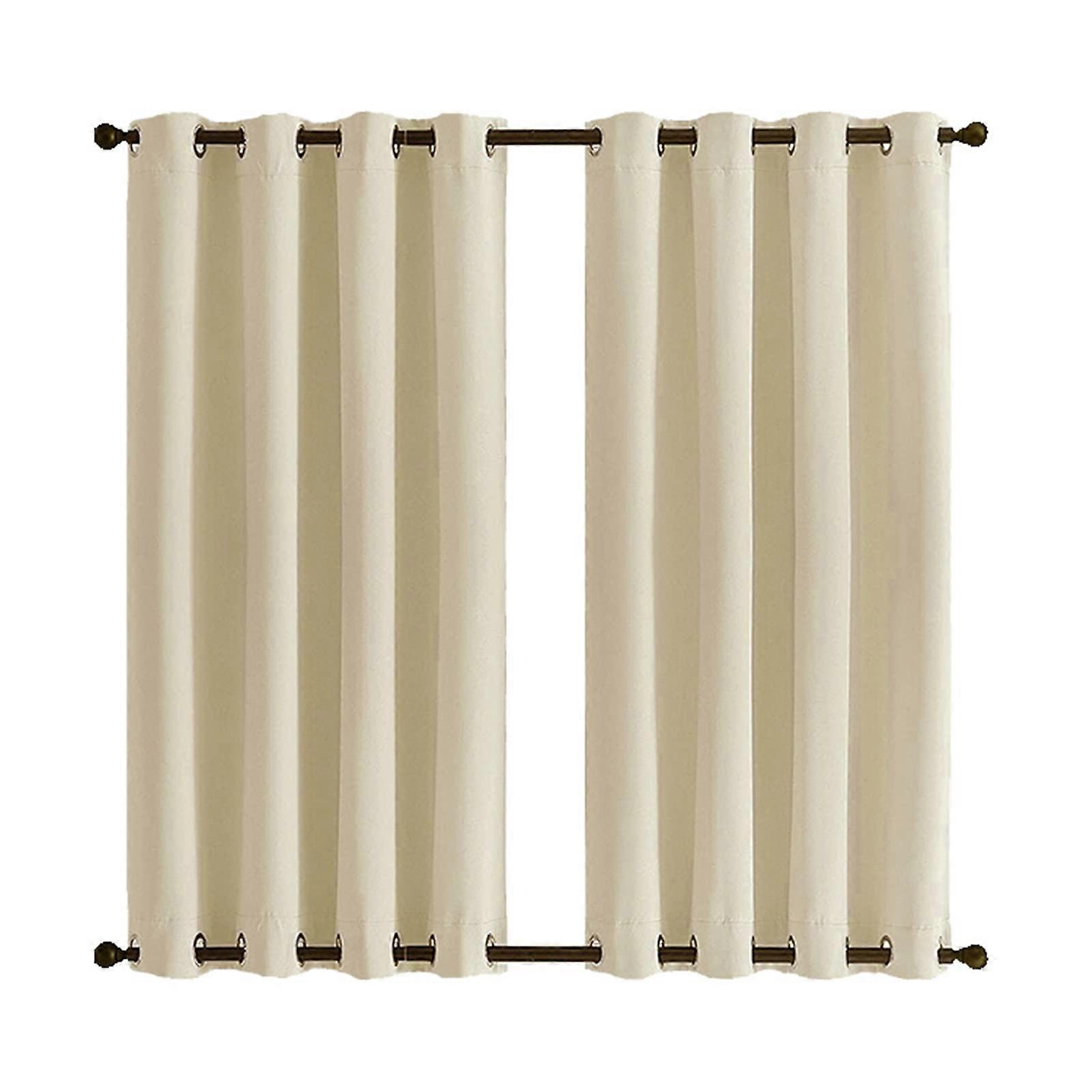 Outdoor Curtain Weatherproof with Eyelets, 280 g/m, Polyester (Multiple Colours) Beige 90x190cm
