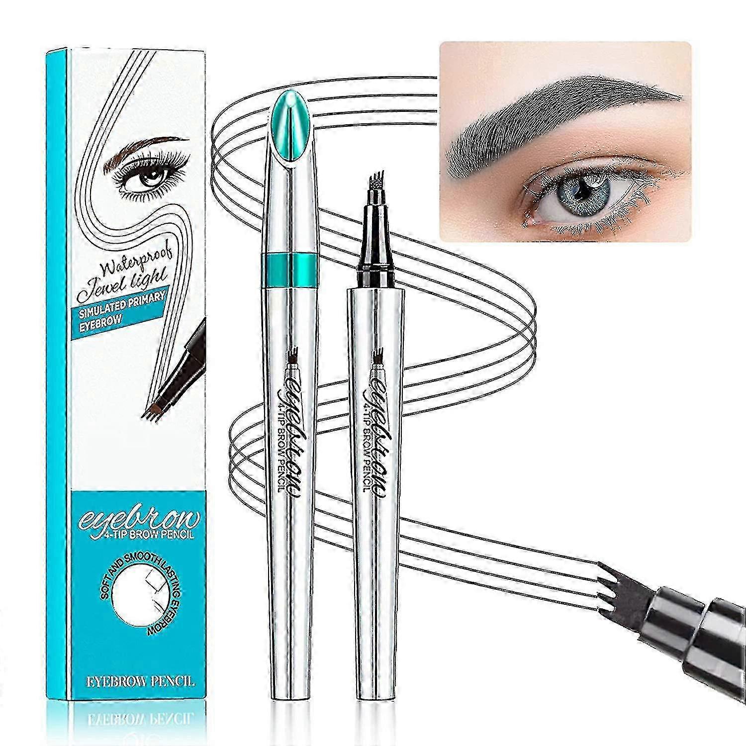 2025 Crayon à sourcils Sourcil Microblading Stylo Sourcil Tatouage Stylo Micro 4 Point Sourcil Stylo Lift & Snatch Sourcil Maquillage