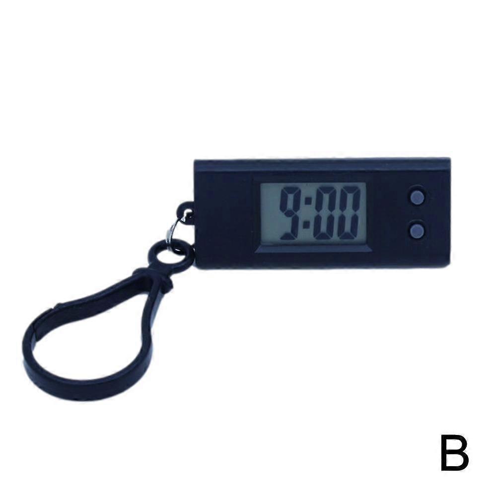 Mini Triangle Electronic Watch Portable Timer Keychain Standing Clock Decor