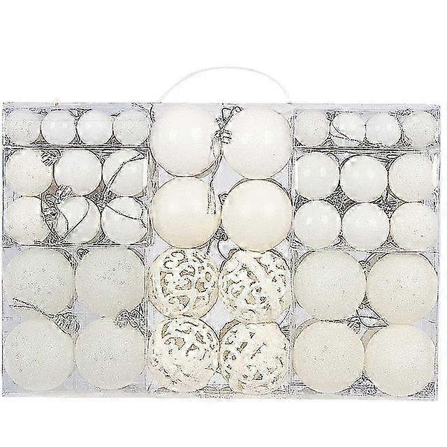 סט של 100 כדורי קישוטי חג המולד 3-6 ס"מ לקישוט מסיבת גן ביתי, מושלם לקישוט עץ חג המולד