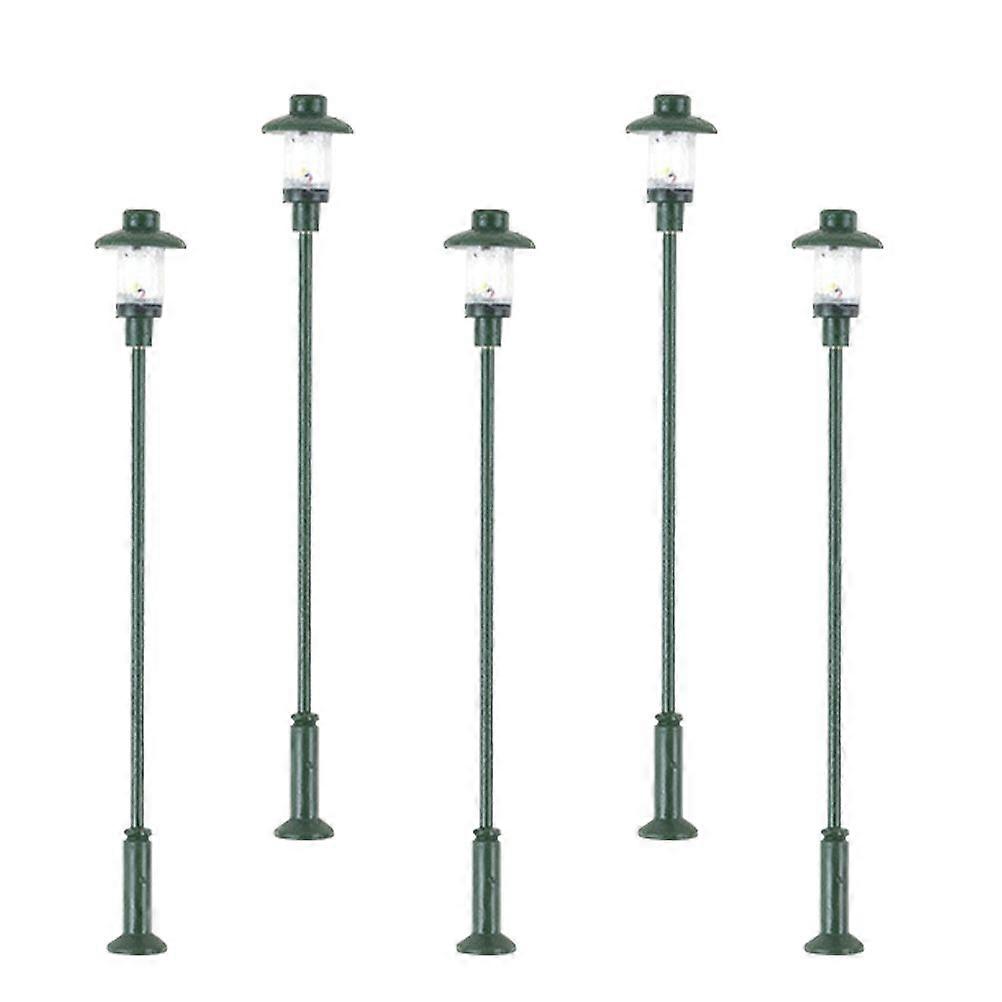 5pcs Sand Table Yard Lights DIY Street Light Models Construction Sand Table Material