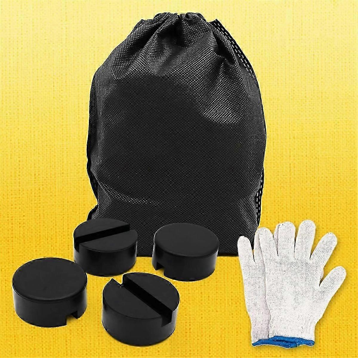 4PCS Pinch Weld Jack Pad, Floor Jack Pad Adapter for and Mini, Jack Pad Adapter Slotted Frame Rail Pinch Welds