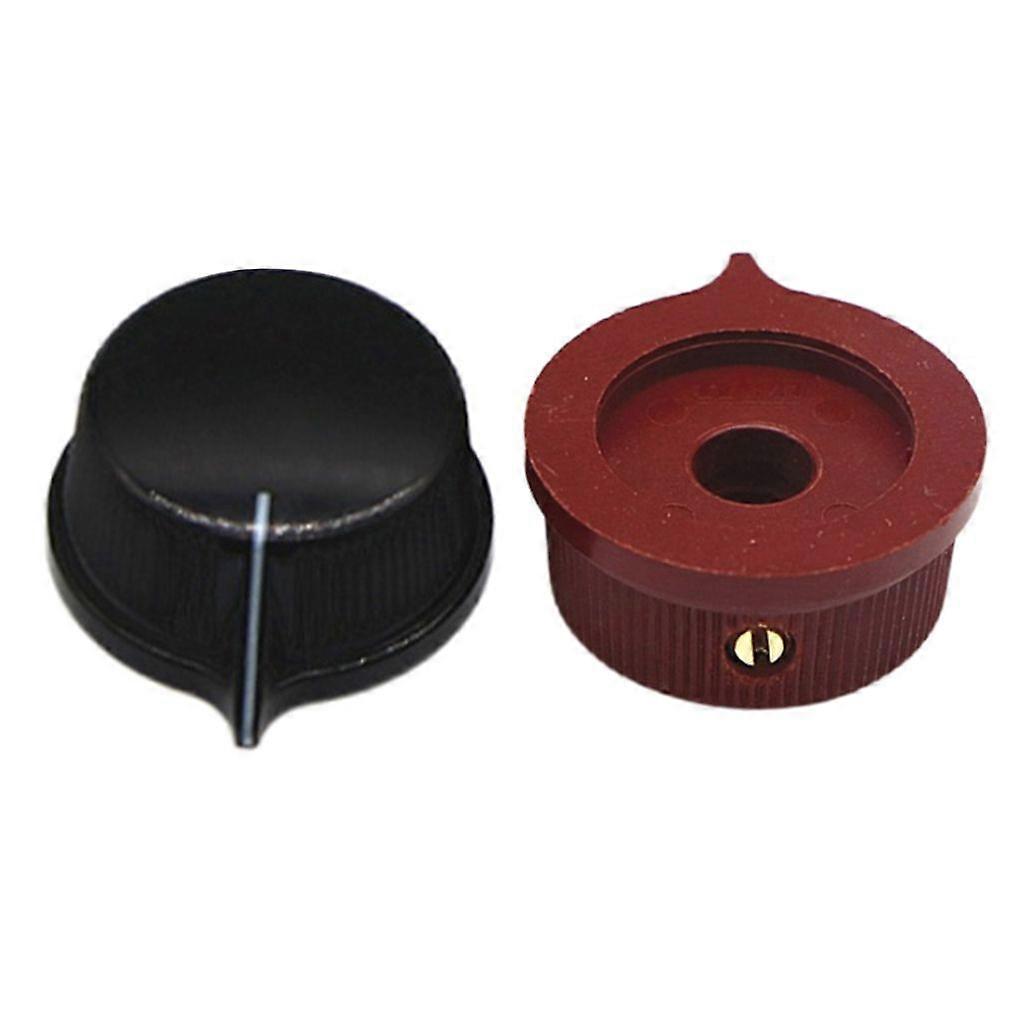 2Pcs 6.35mm Shafts Hole Guitar Effect Pedal Knobs Pointers Control Knobs