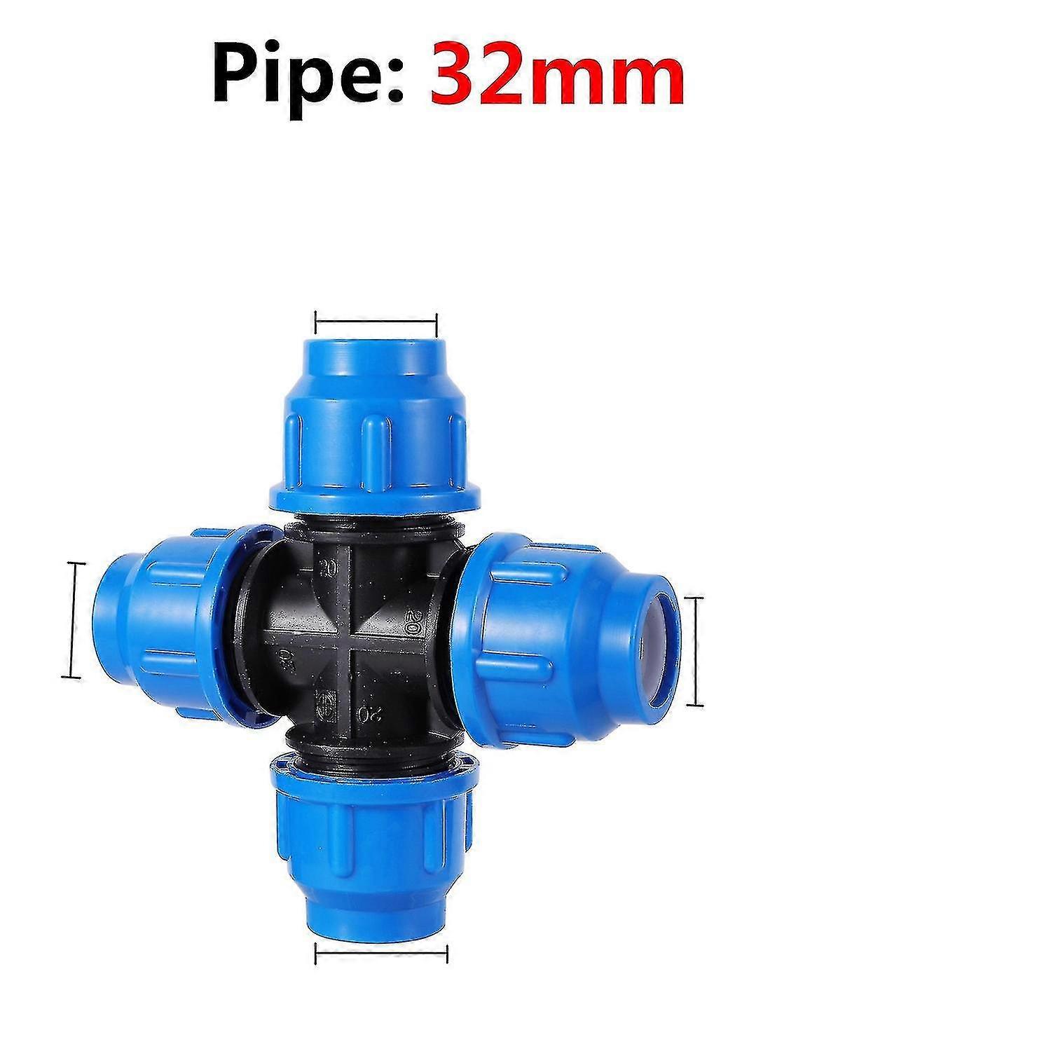 32mm PEパイプ継手ウォーターチューブダイレクトジョイント高速ボールバルブ農業用クロス