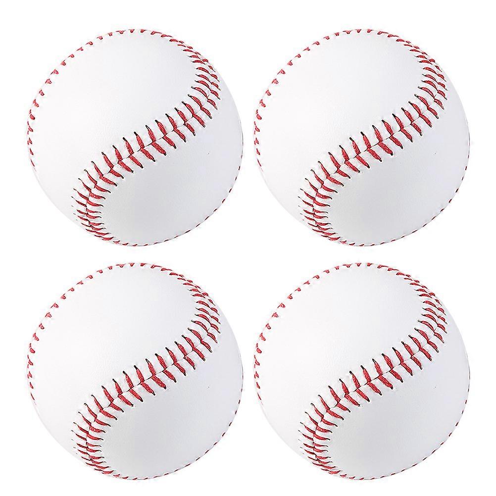 Soft PU Baseball Practice Balls (4pcs) for Outdoor Training and Hand Eye Coordination Skill Development