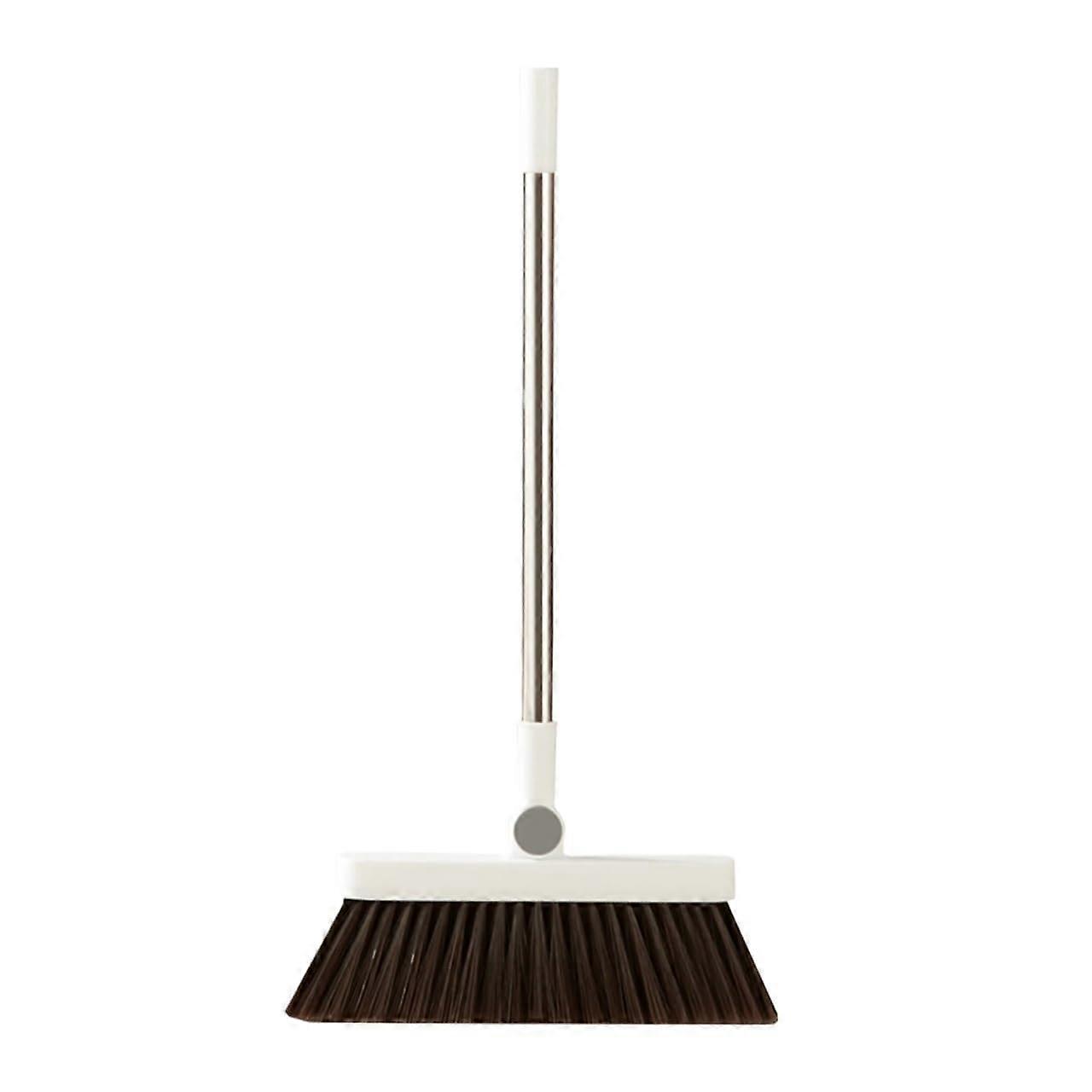 Removable dustpan set Practical broom Home Hair Grabber Sweeping tools for terrace White Ref: 5255