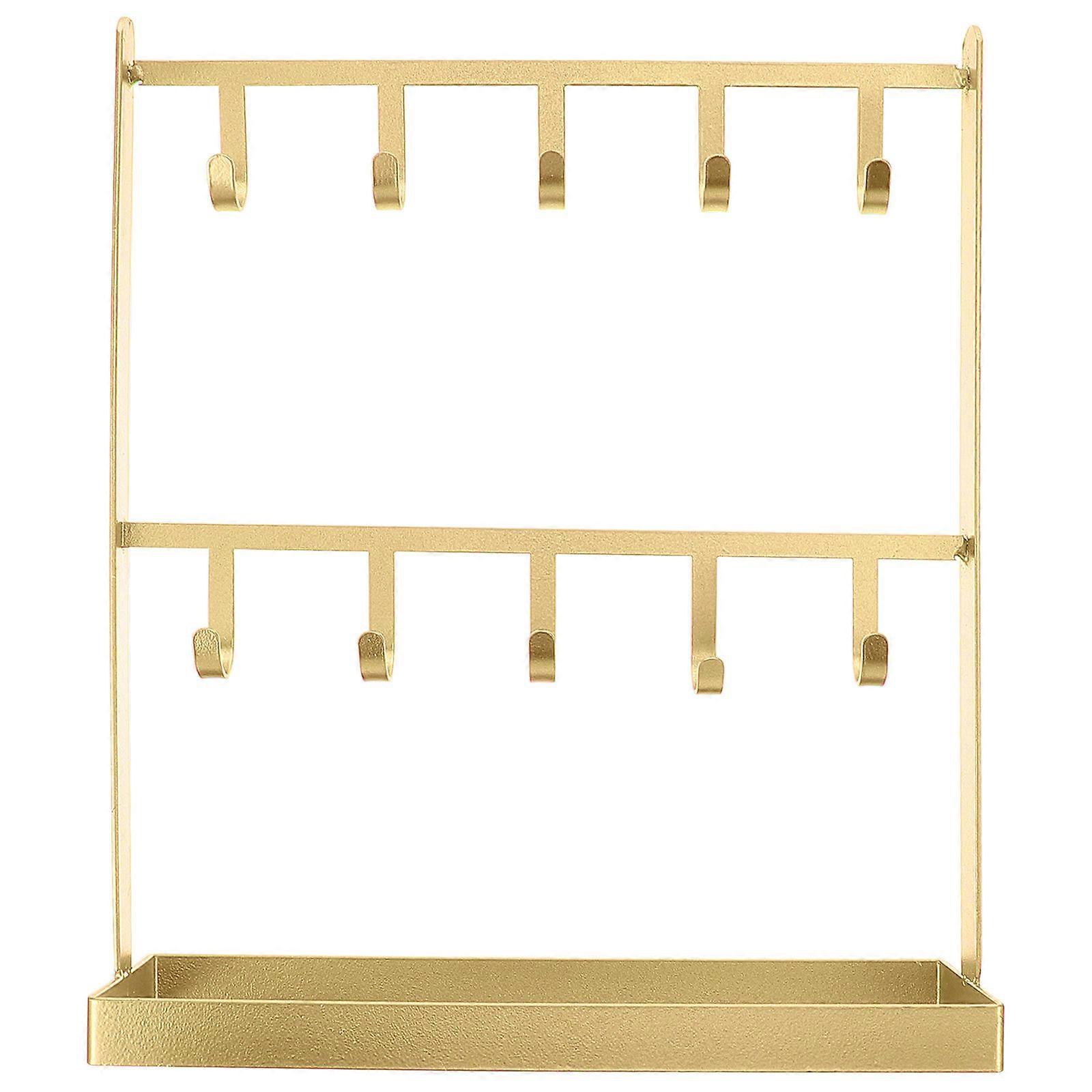 Jewelry Display Rack Earring Organizer Anti Rust Space Saving Modern Minimalist 24x20x7.5cm 1Pack