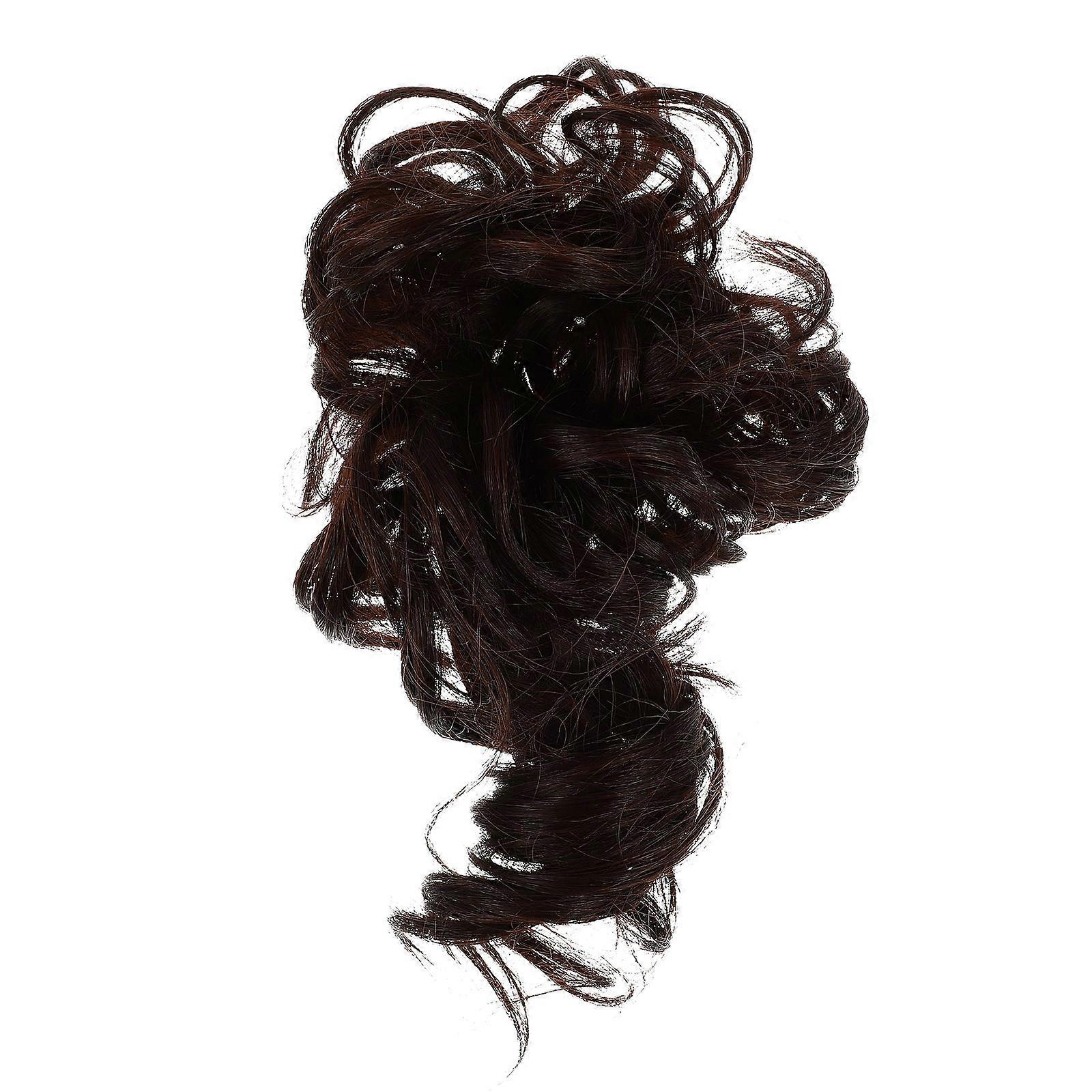 Bun Clips for Hair Hair Volume Extension Dancing Brown 25X14X9CM 1Pack