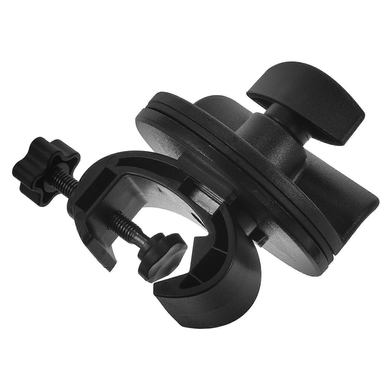 Adjustable Fastening Metal Mic Pole Clamp Microphone Stand Clip for Live Streaming C-Shape Versatile Design 1Set