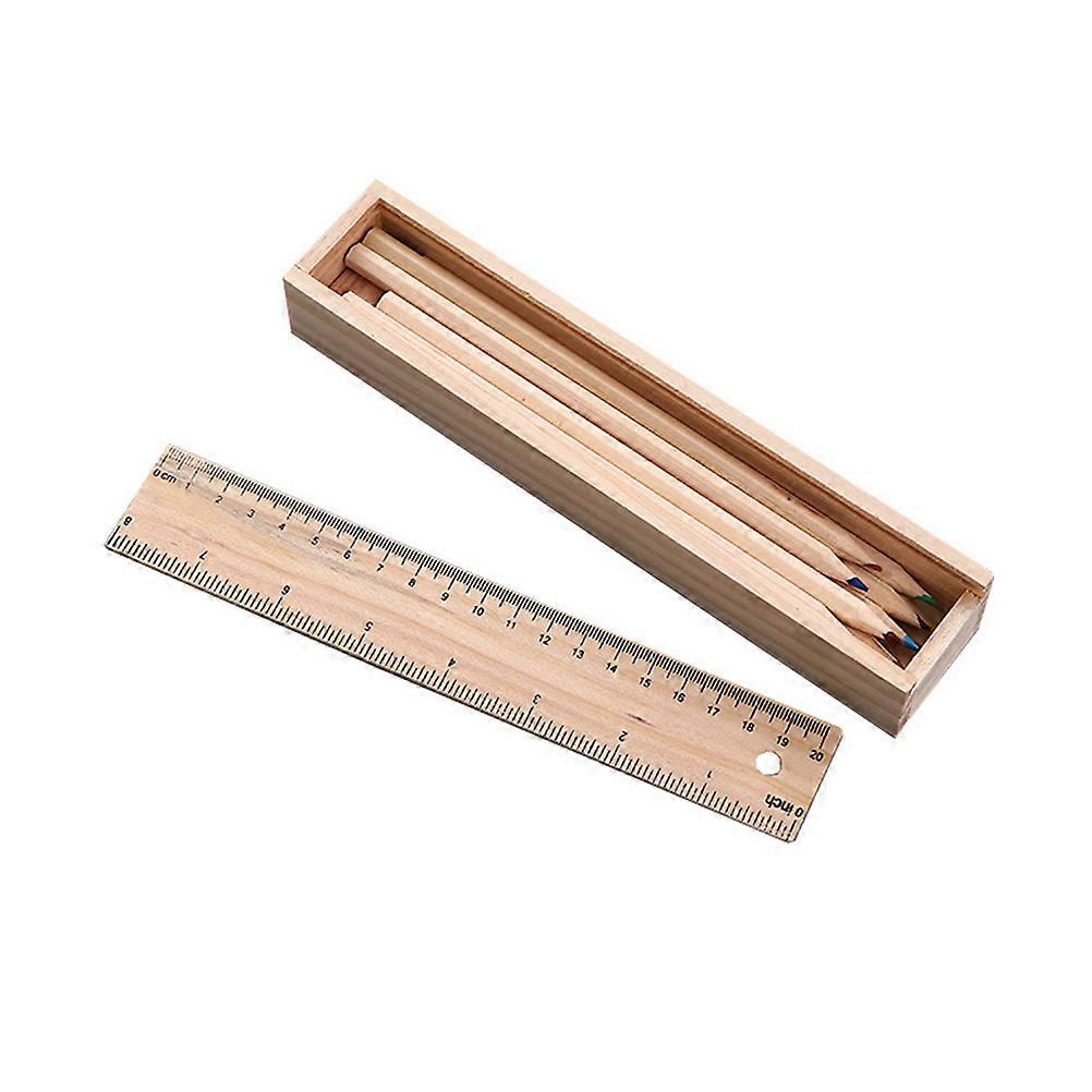 Stationery Storage Box Drawer Type for Storage Use 2Set Wooden Pen Box