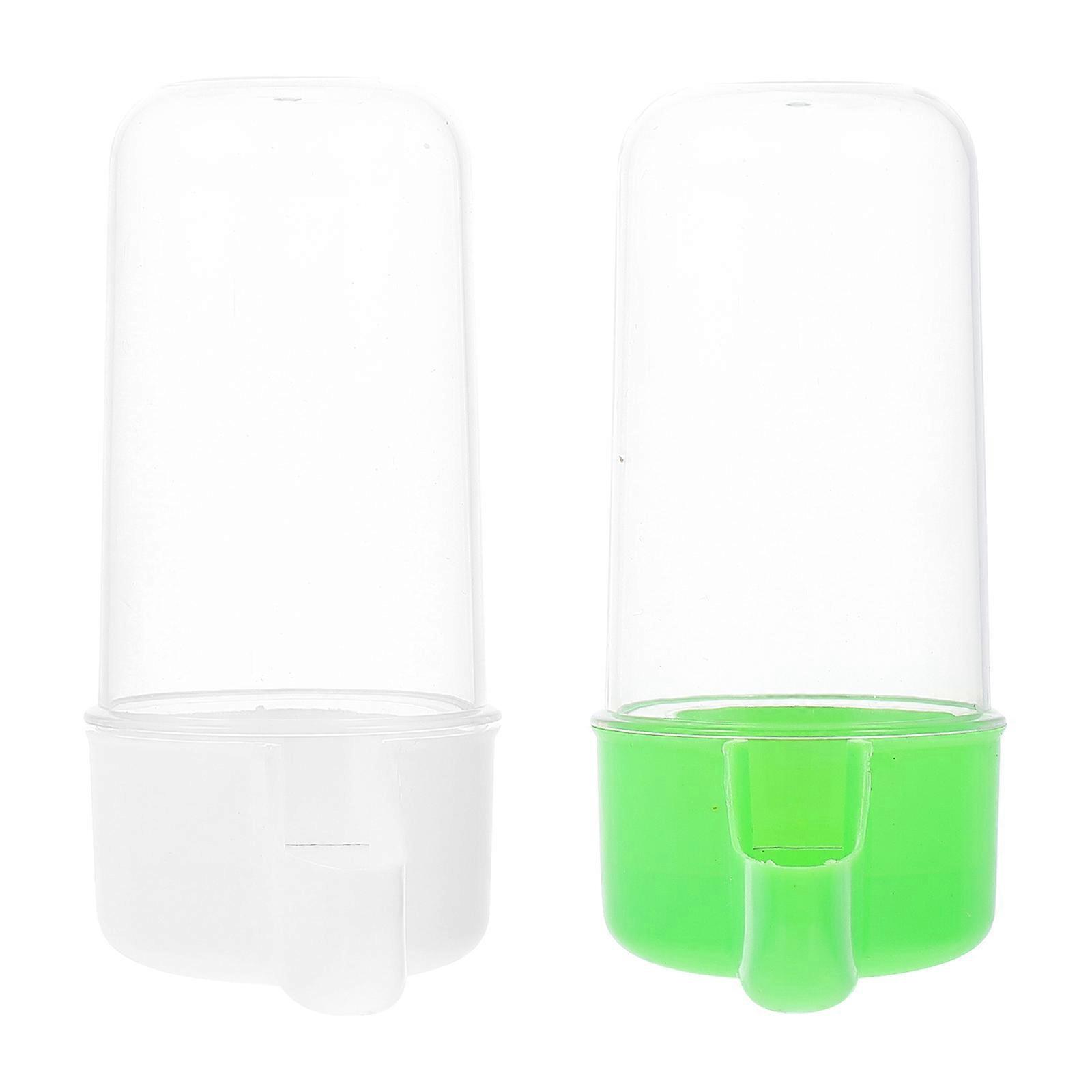 Parrot Water Container Bird Accessories Easy to Place and Remove Family 2Pcs