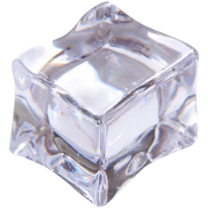 50 artificial square ice cubes for home, kitchen, decoration, photography props, 2 x 2 x 2 cm Ref: 2370