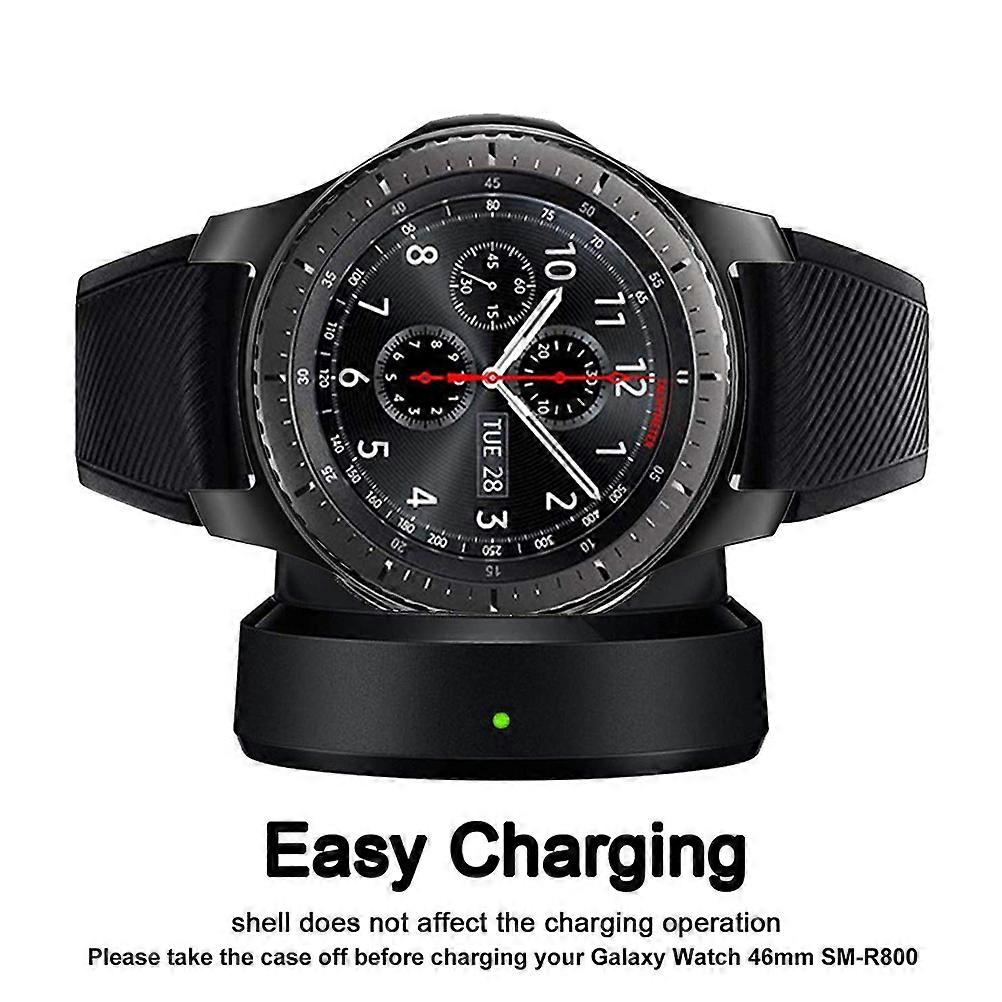 Watch Cases Gear S3 Watch Protective Cover Dust Protection Daily Use 46mm Black Tpu 1Set