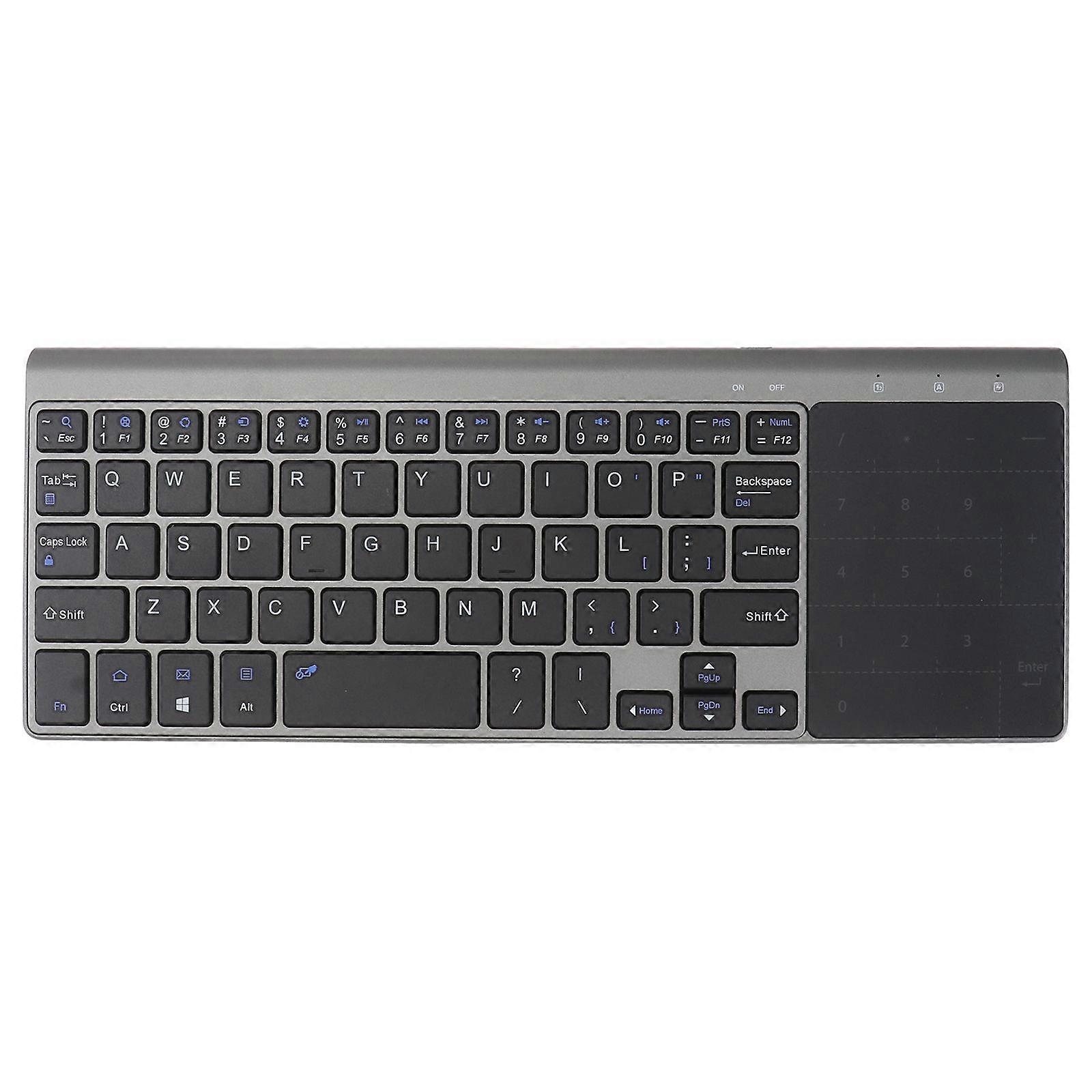 Wireless Computer Keyboard 2.4GHz Touchpad Number Pad Supply No Battery