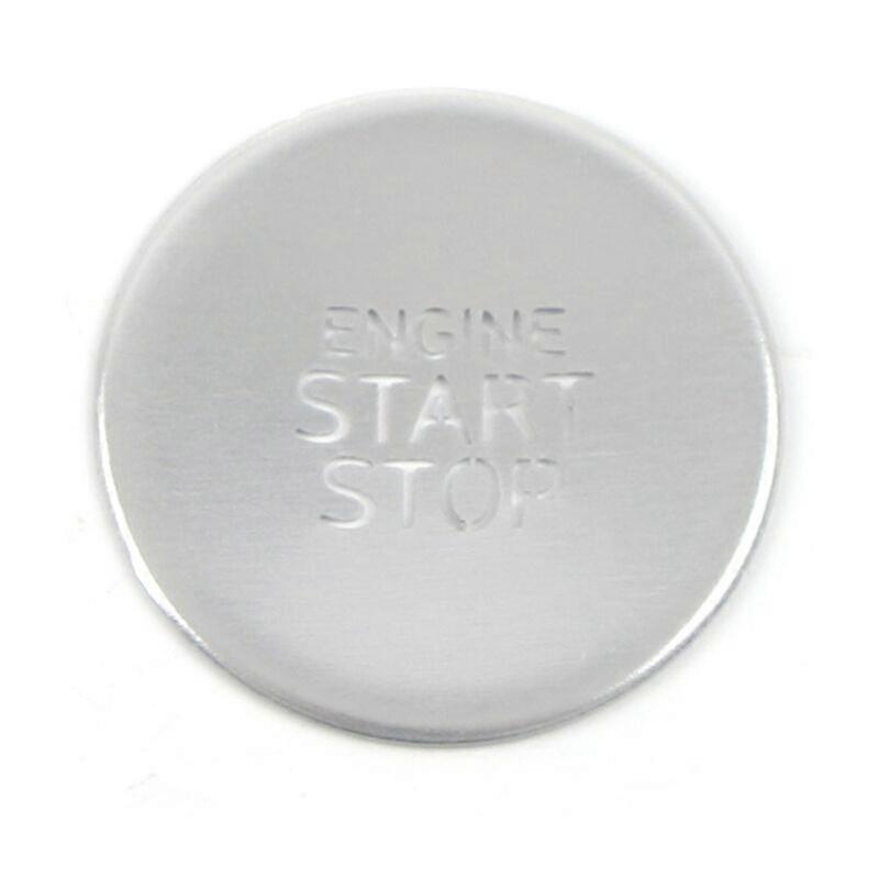 Elantra one-button start button sticker headlight control button sequins modified accessories silver aluminum alloy