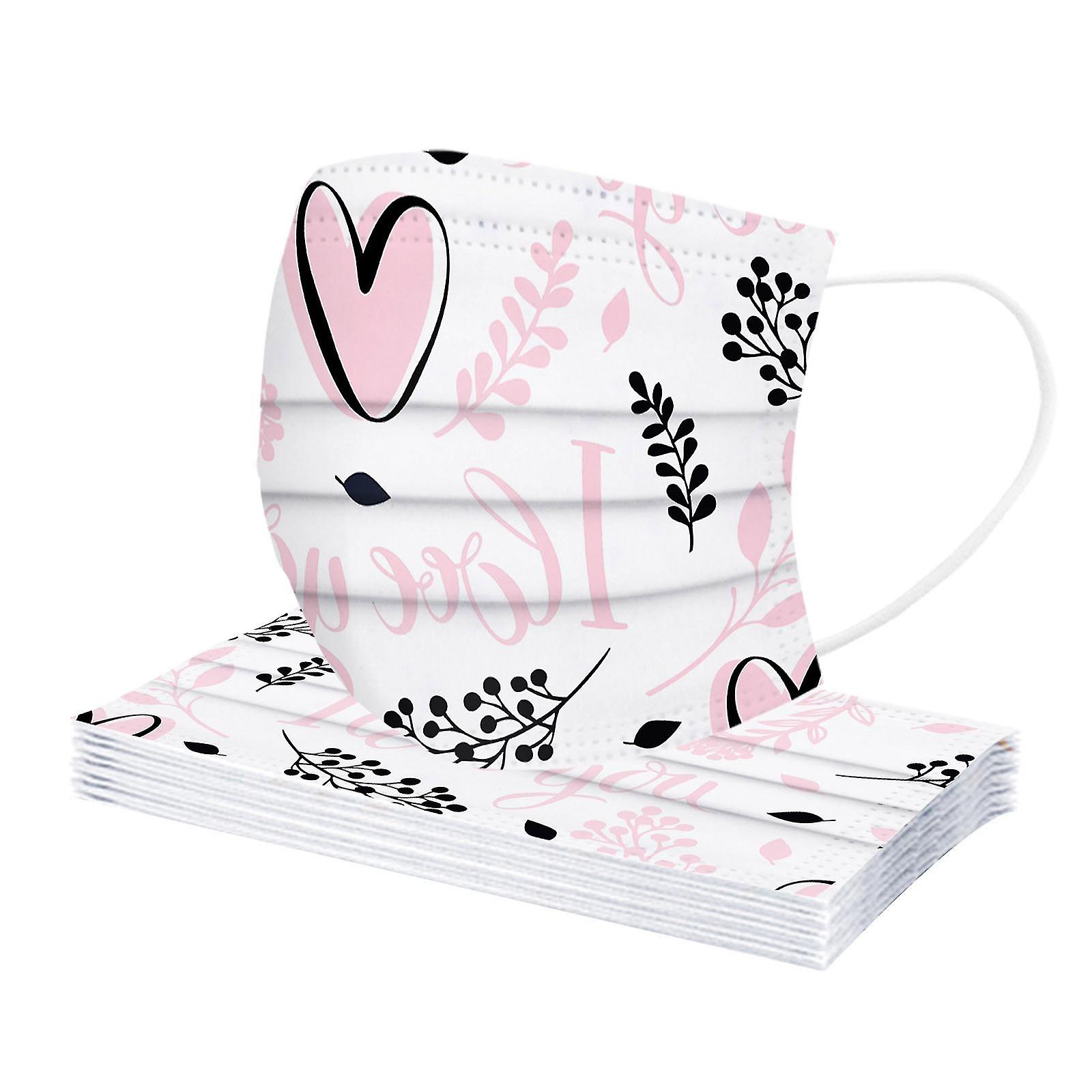 直販オーダー 使い捨てユニセックスプリントバレンタインデーのソフトマスク 大人3層マスク 割引カーニバル Adnap Gov Mz