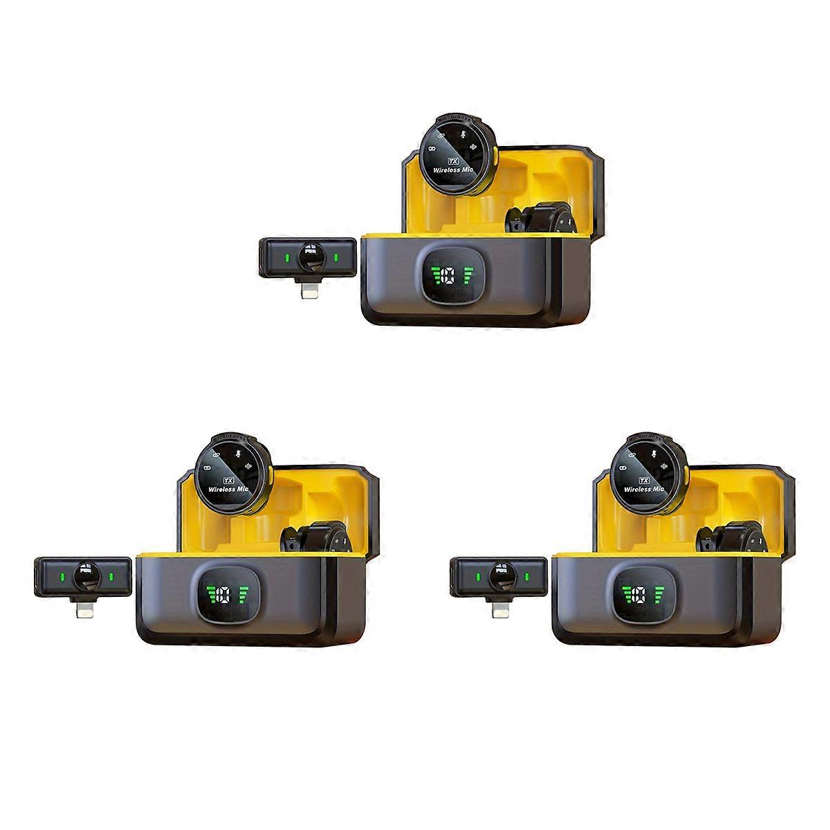 J6 Wireless Lavalier Microphone Plug & Play Lapel Mic for Video Ios