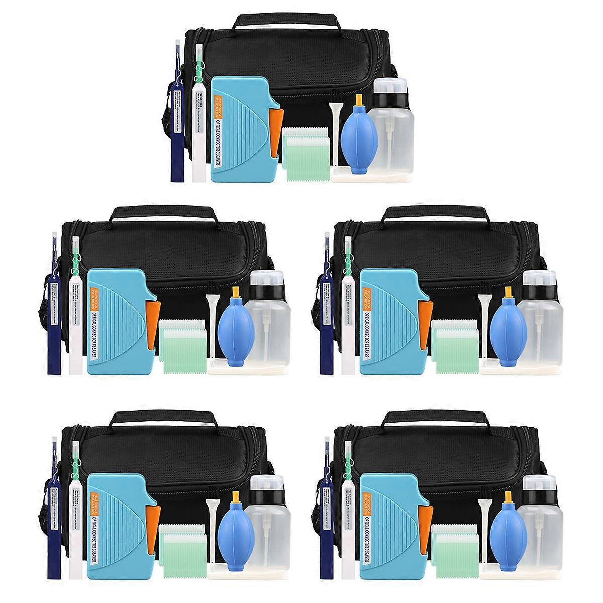 50 PCS Fiber Optic Cleaning Kit Optical Fiber Cleaner Tool with Fiber Cleaning Cassette for LC Conne