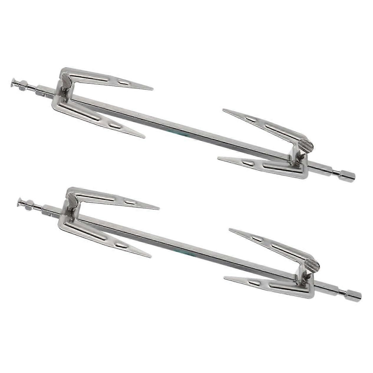 2 Pieces High Temperature Resistant Rotating Grill Forks for Chicken, Grill Tools for BBQ and Roast Chicken, Practical Kitchen Gadgets