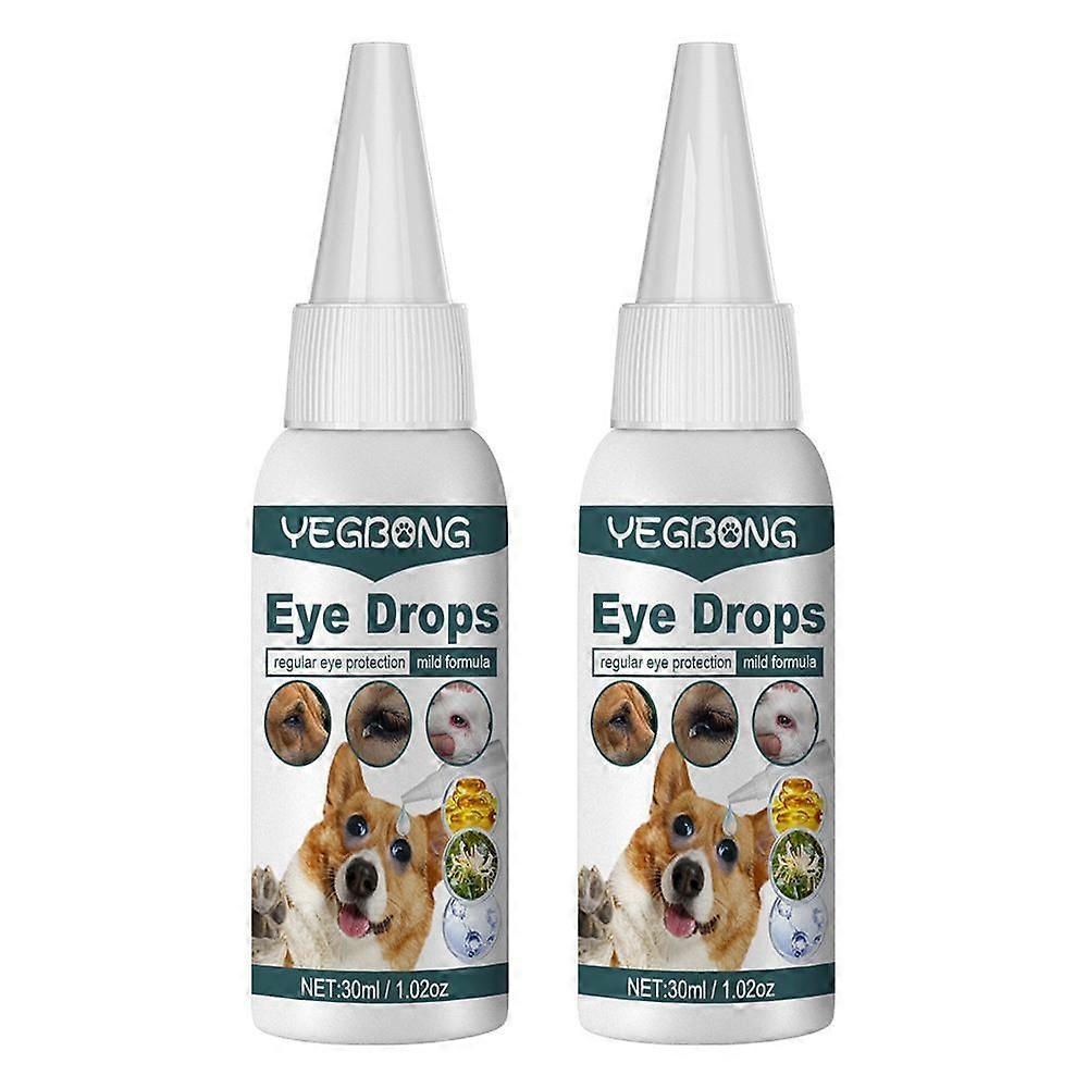 Dog Tear Stain Remover Drops Gentle Eye Cleanser Solution for Red Itchy Eyes Stops Excessive Tearing Easy to Use at Home