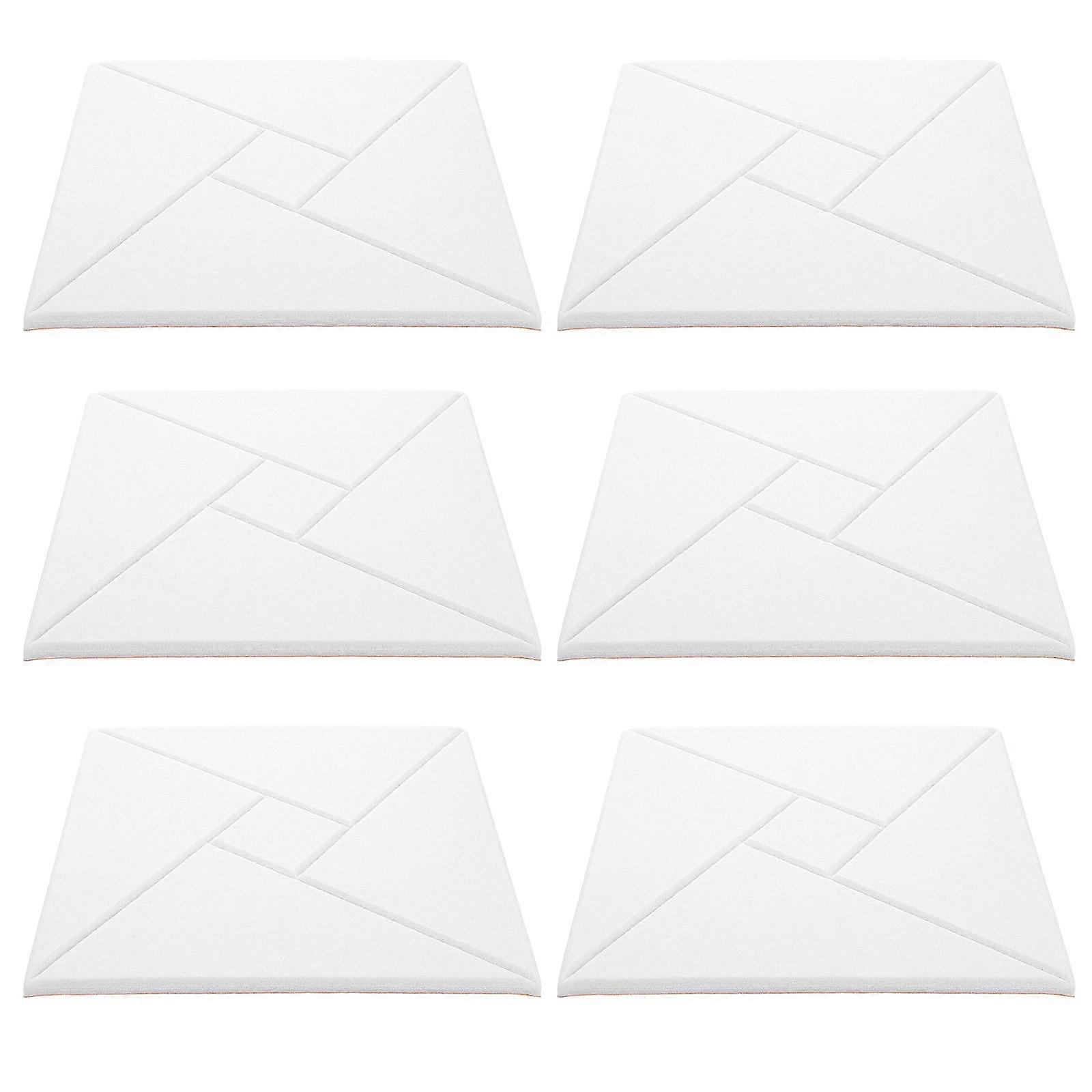 6pcs Self Adhesive Acoustic Panels for Sound Insulation and Noise Reduction – Easy Installation, Suitable for Home Theaters, Studios, and Offices