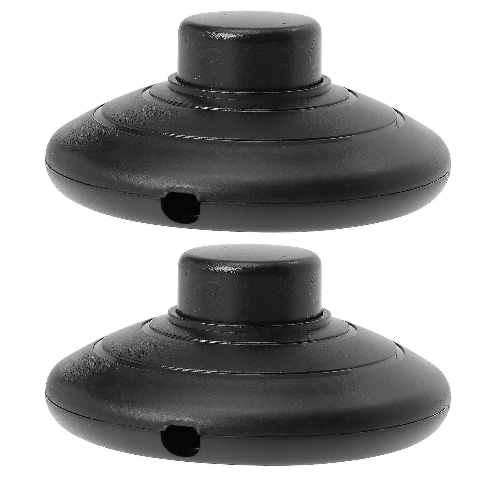 Light Control Switch Pedal Plastic Button Hotel Floor Lamp Bedside Lamp Square Design 2Pcs