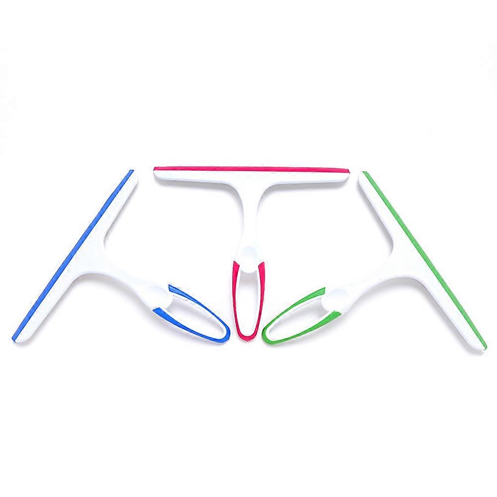 Countertop Squeegee Glass Squeegee Rust-proof Materials Rosy 22x24.5cm Water Cleaner 3Pcs