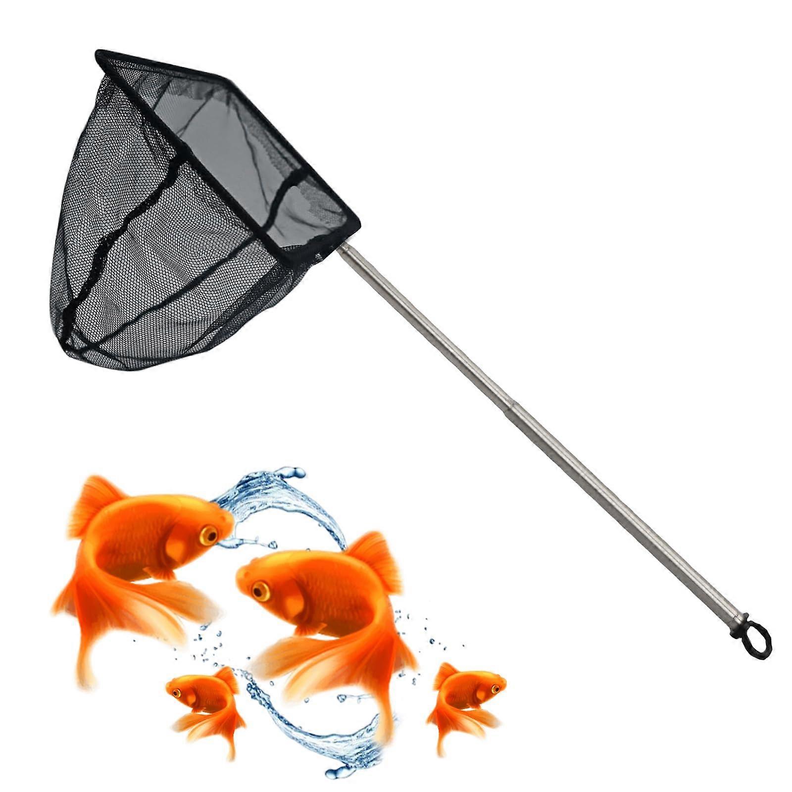 Telescopic Fish Net 2140cm Extendable Handle Fine Mesh Square Net