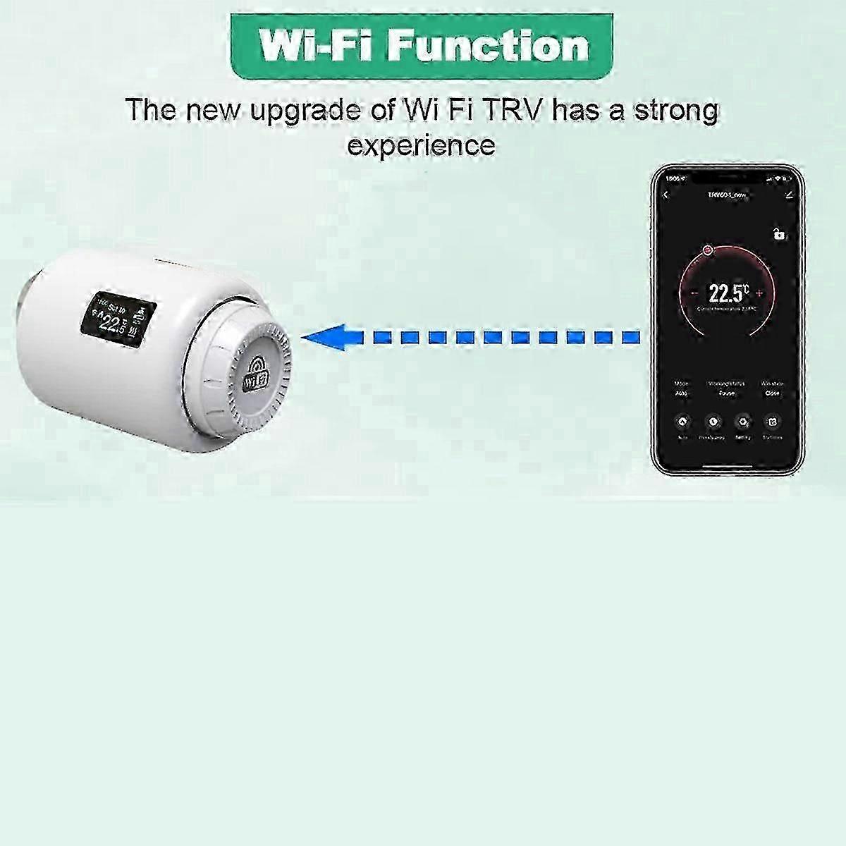 Smart Home WiFi Thermostat Radiator Valve Actuator for Heating Temperature Control